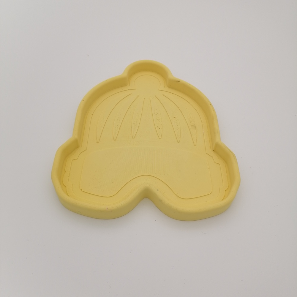 Coupelle / vide-poche en jesmonite - Masque bonnet
