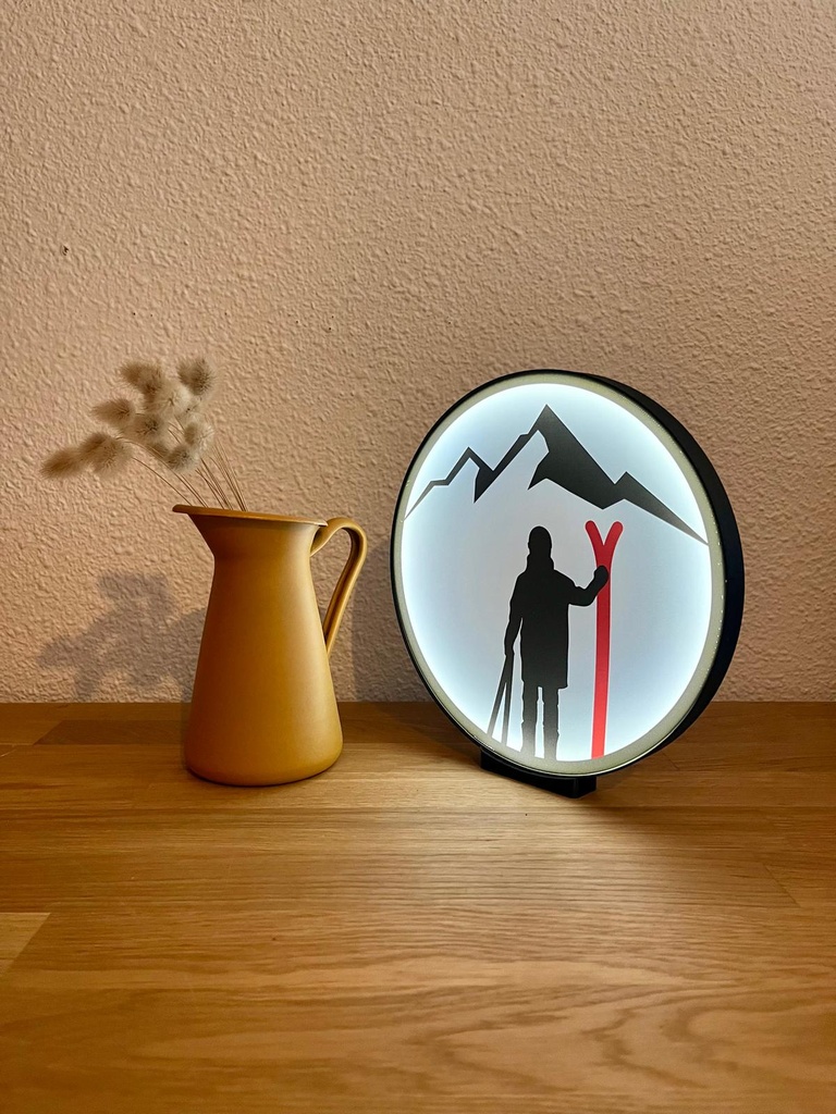 Lampes LED Skieur et horizon
