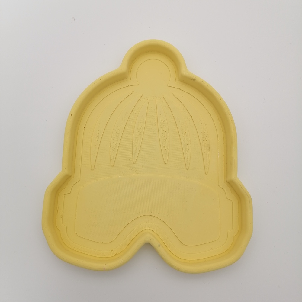 Coupelle / vide-poche en jesmonite - Masque bonnet